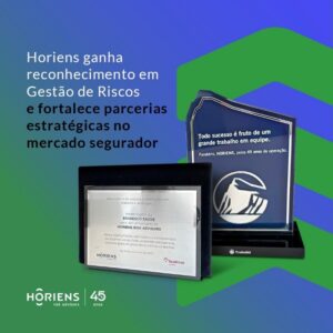 trofeu e certificado Horiens